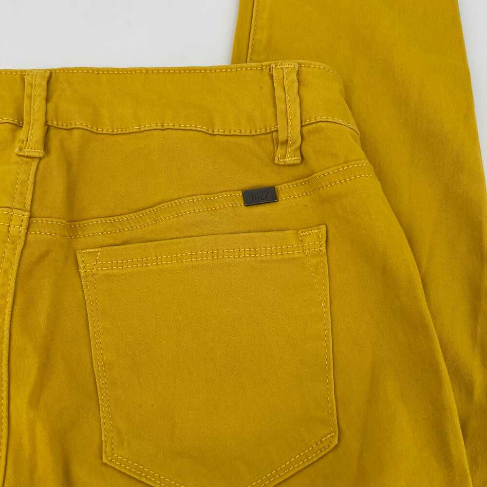 1822 Denim Yellow Pants Straight Leg Mid Rise | Womens 6 - Picture 6 of 6